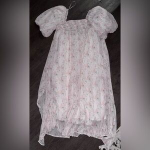 Worth Collective Women’s Bump Friendly Blush Floral Dress With Bow Back Size XL